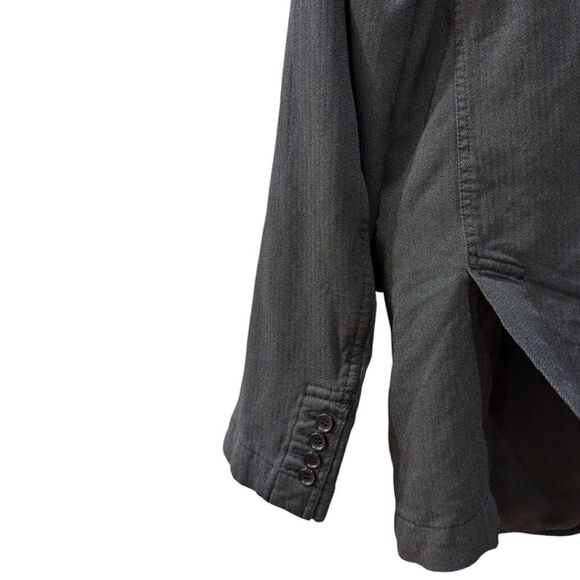 COMME des GARCONS HOMME DEUX Men's US M Slim Fit Charcoal Two Button Sportcoat - Picture 6 of 10